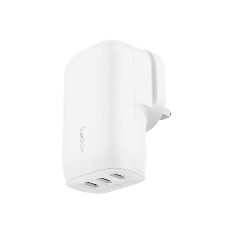 Belkin 67W Wall Charger Pd (3 USB-C) (2M Cable Included) - White