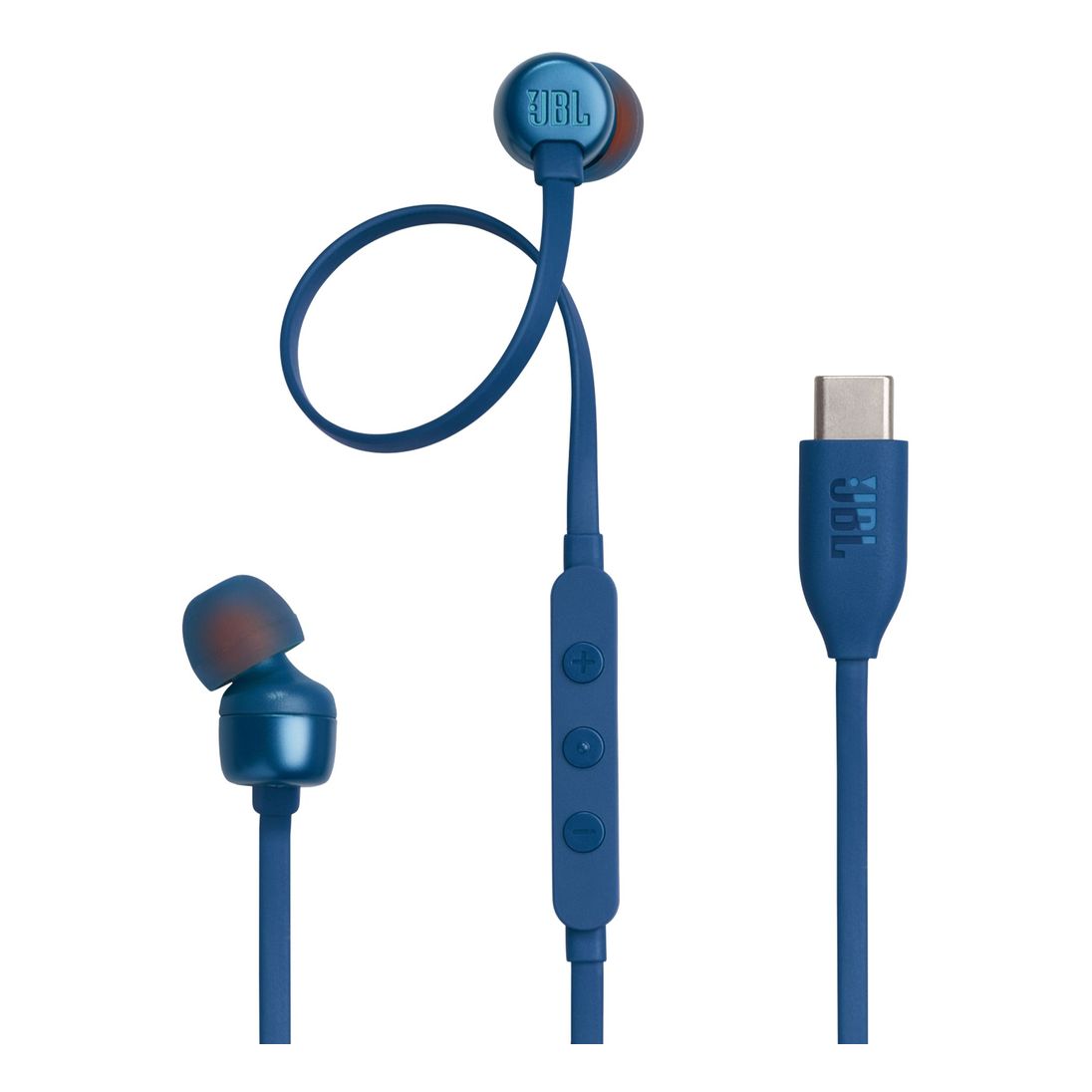JBL Tune 310C USB-C Wired Hi-Res In-Ear Headphones - Blue