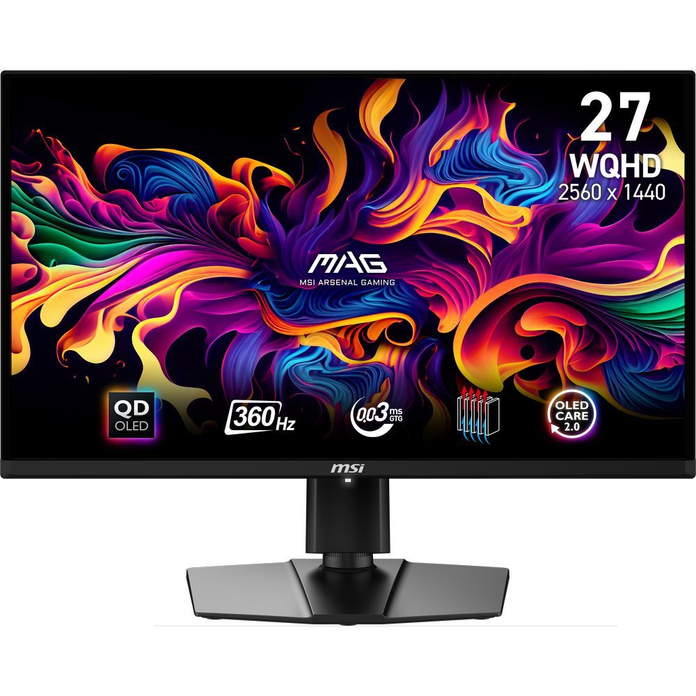 MSI Mag 27 QD-OLED 9S6-3FA84T-013 - 26.5-Inch QD-OLED (2560  X  1440) (WQHD)/ 360 Hz Gaming Monitor