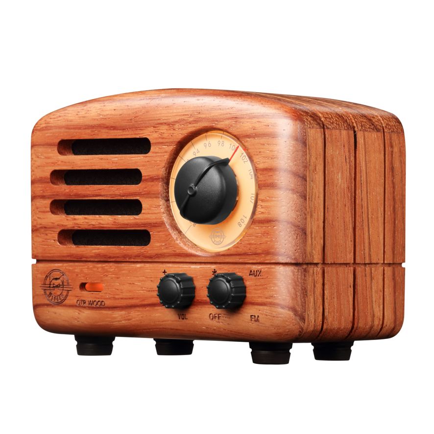 Muzen OTR Wood And Utopia Retro Portable FM Radio Bluetooth Speaker - Rosewood