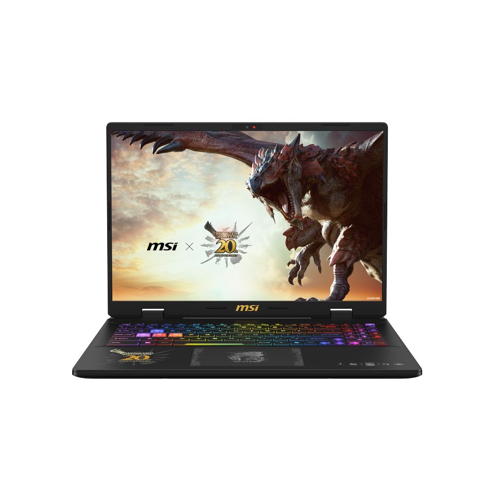 MSI Crosshair 16 HX D14VFKG Gaming Laptop - Monster Hunter Edition - Intel Core I7-14700Hx Processor/ 16 GB RAM/ 1 TB SSD / Nvidia Geforce RTX 4060 GDDR6 8GB/ 16-Inch 16:10 QHD+(2560 x 1600)/ 240Hz/ 100% DCI-P3/ Windows 11 - Cosmos Gray (Arabic/English)
