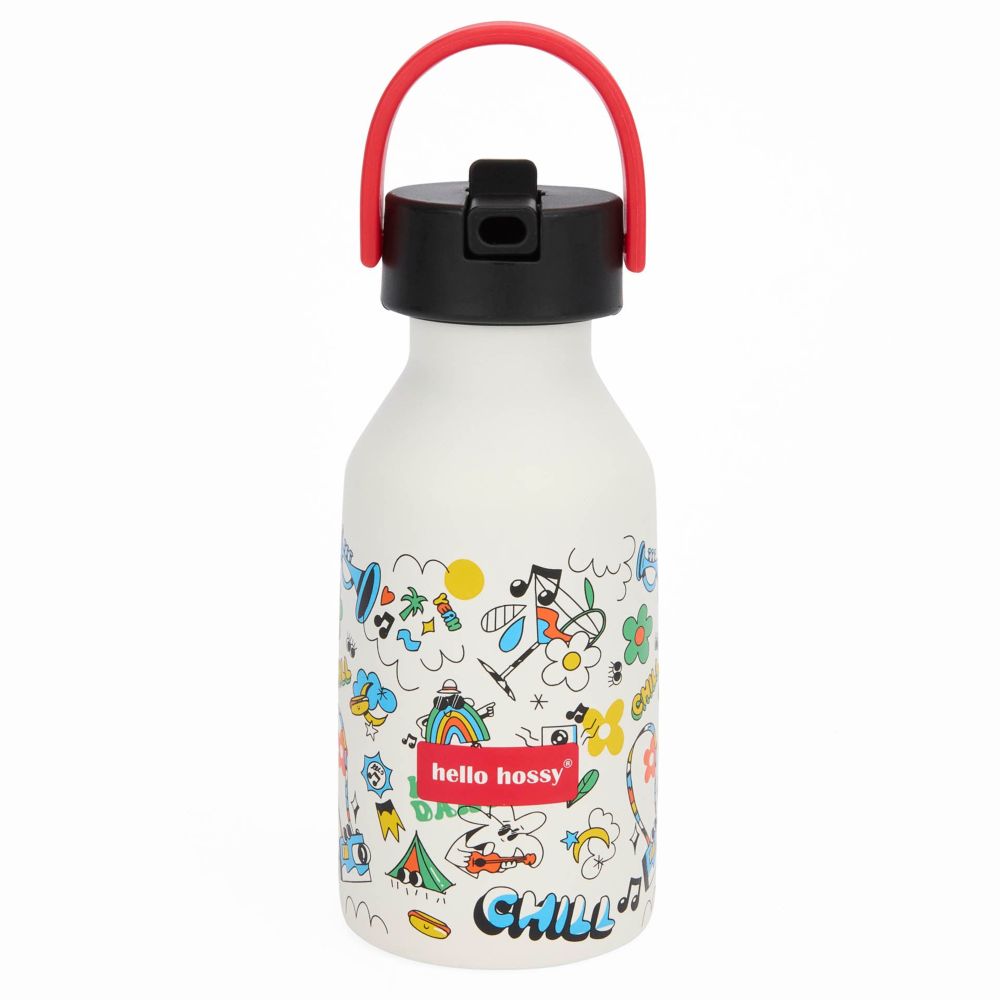 Hello Hossy Chill 350 ml Water Bottle - White