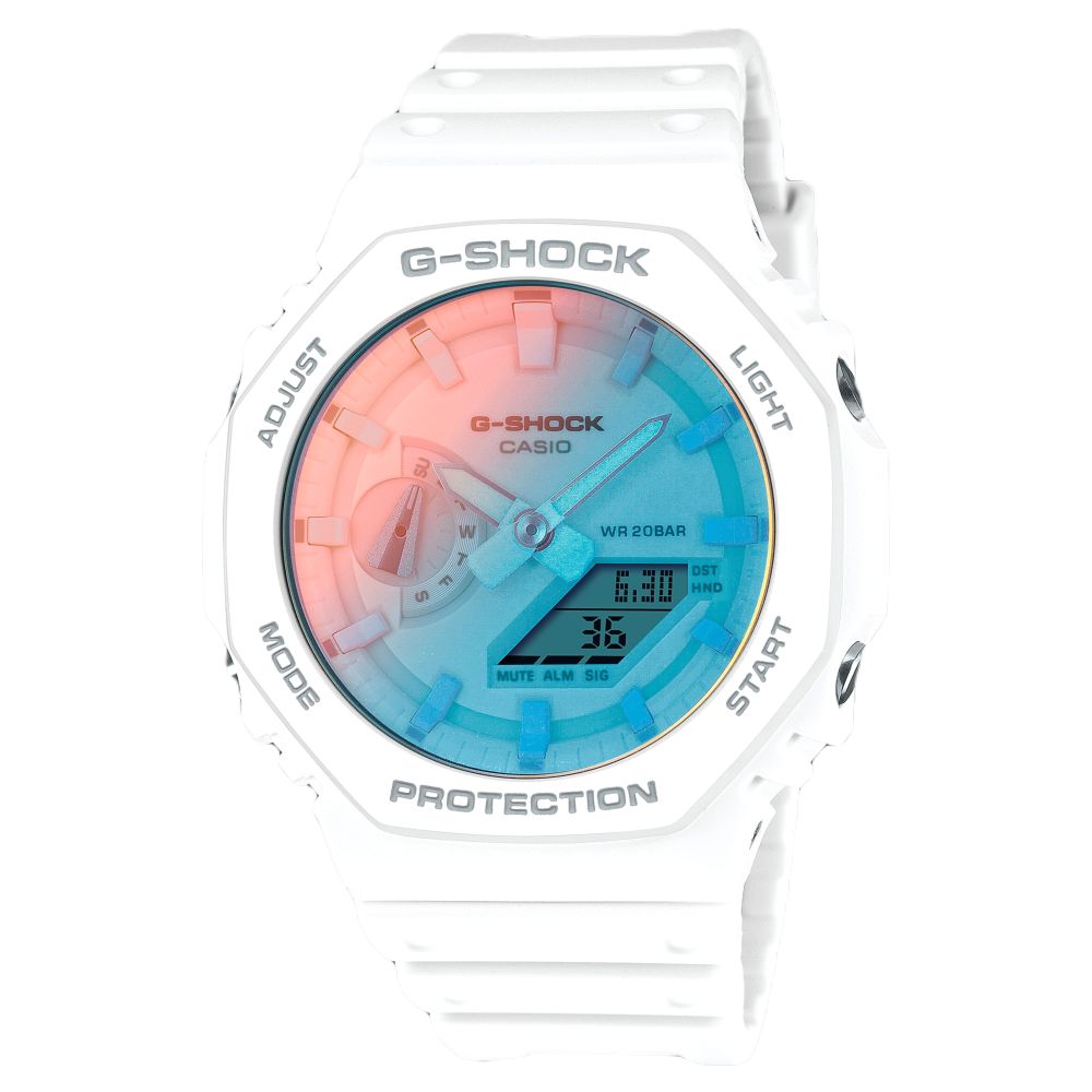 Casio Ga-2100Tl-7Adr G-Shock Casual Men'S Watch - White/White