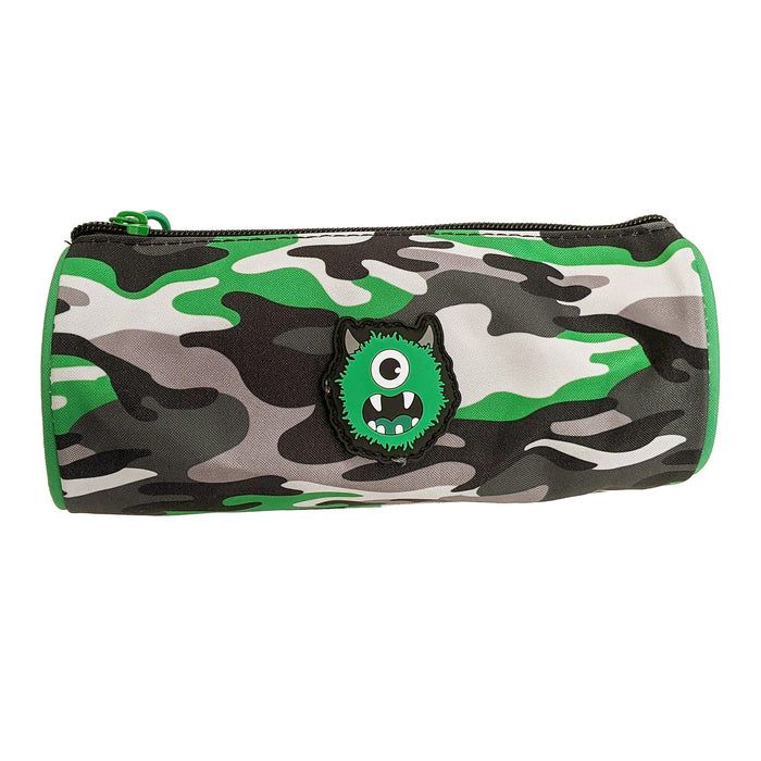 Tinc Hugga Camo Barrel Pencil Case Green