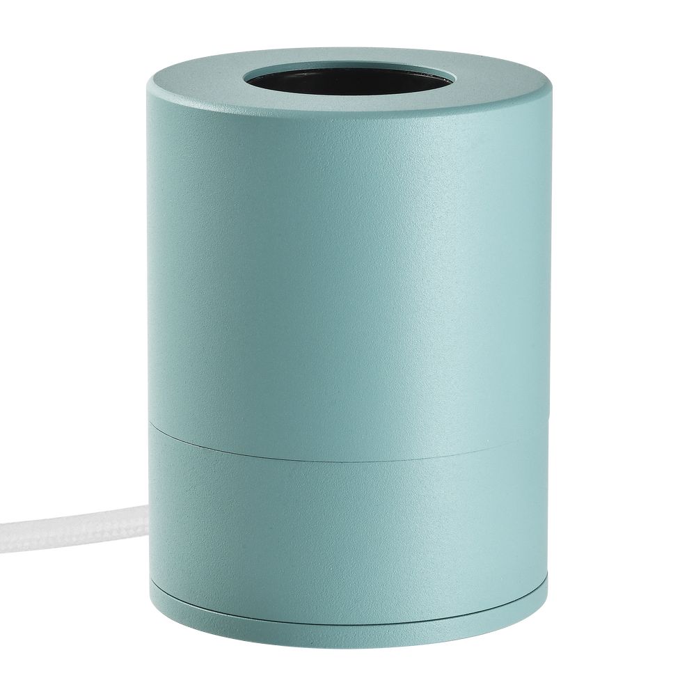 Message in the Bulb 306032G Pop Table Lamp Base - Turquoise with White Cable