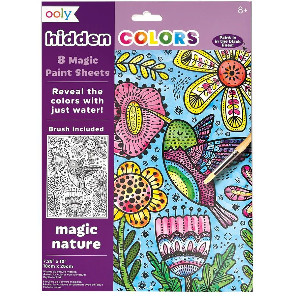 Ooly Hidden Colors Magic Paint Sheets - Magic Nature