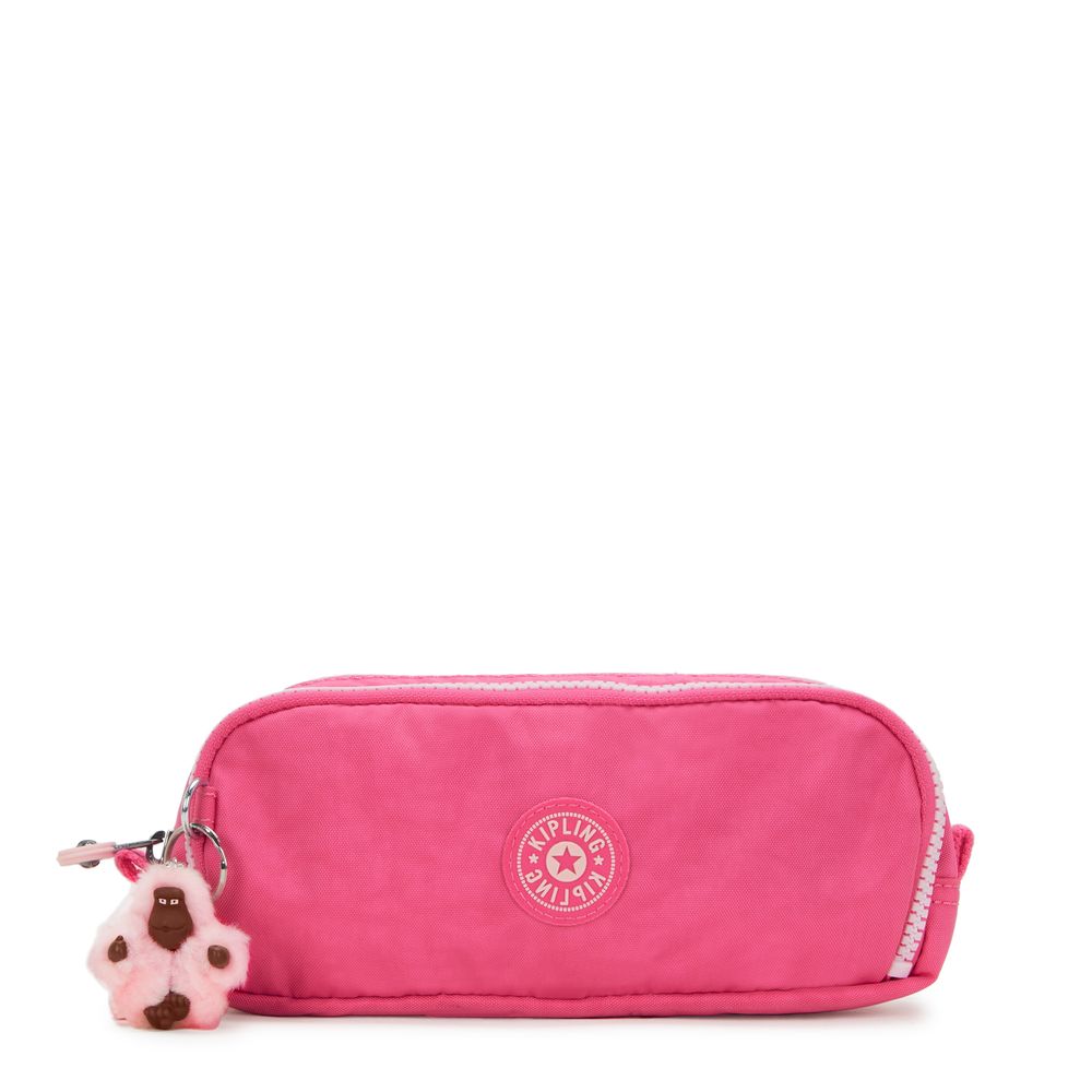 Kipling Gitroy Pencil Case - Happy Pink C - Large