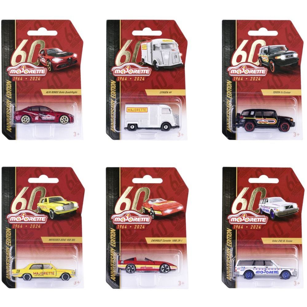 Majorette 60th Anniversary Edition Premium 1.64 Diecast Scale Model (Assortment - Includes 1)