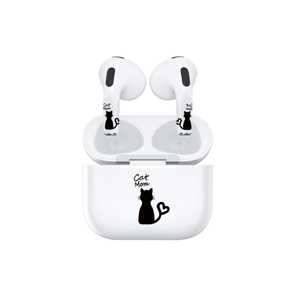 Hyphen Artpods Case Skin Set With Applicator - Airpods (3rd Gen) - Cat Mom