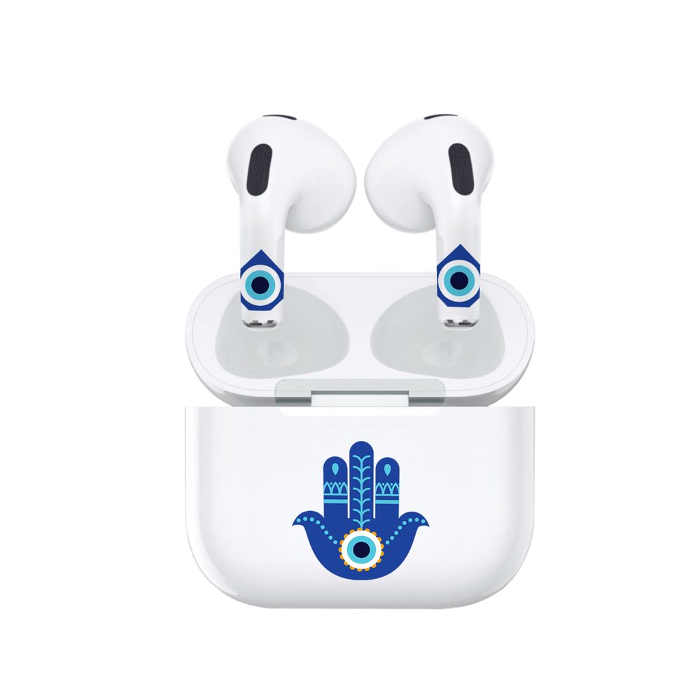 Hyphen Artpods Case Skin Set With Applicator - Airpods (3rd Gen) - Evil Eye