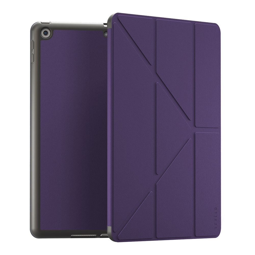 Levelo Elegante Hybrid Leather Magnetic Case For iPad 10.2-Inch 9Th Gen - Purple