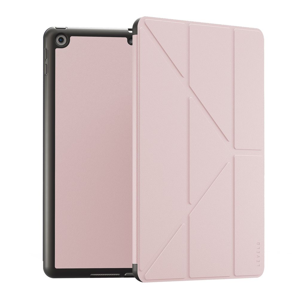 Levelo Elegante Hybrid Leather Magnetic Case For iPad 10.2-Inch 9Th Gen - Pink