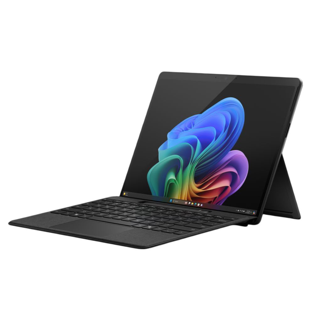 Microsoft Surface Pro Copilot+ / Qualcomm Snapdragon X Plus/ 16 GB RAM/ 512 GB SSD/ Qualcomm Adreno GPU/ 13-Inch Pixelsense Flow Display (2880 x 1920) Touch LCD/ Windows 11 Home - Black - (Includes Microsoft Keyboard Cover) (Arabic/ English)