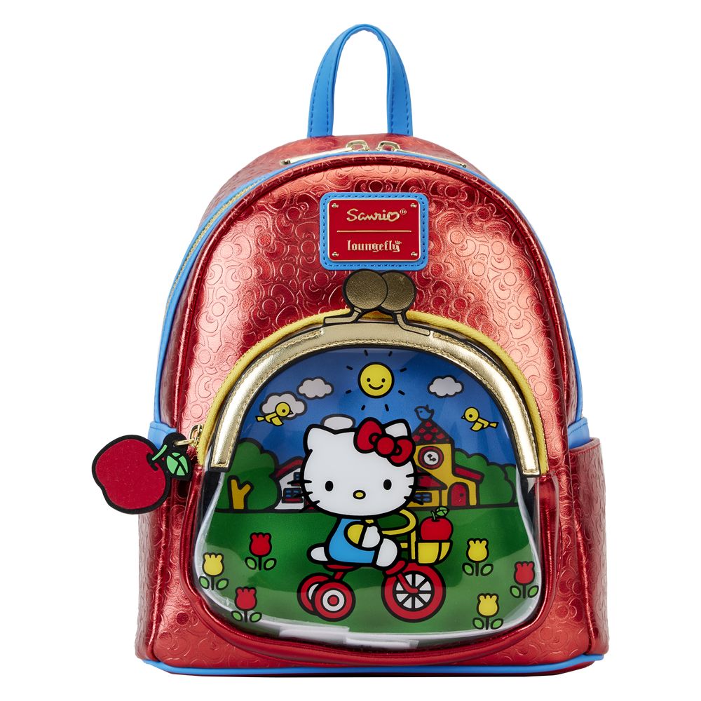 Loungefly Leather Hello Kitty 50th Anniversary Coin Bag Mini Backpack