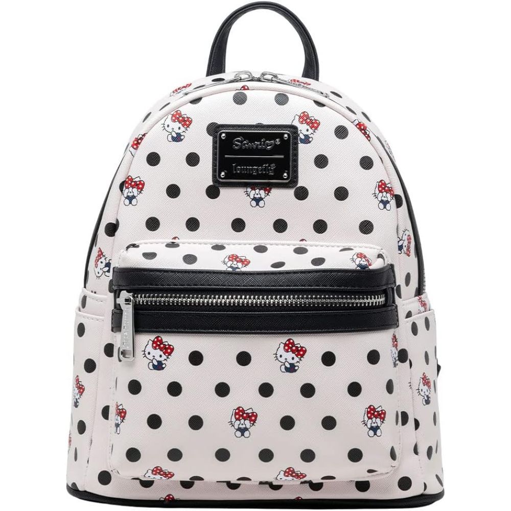 Loungefly Leather Hello Kitty Polka Dot Mini Backpack