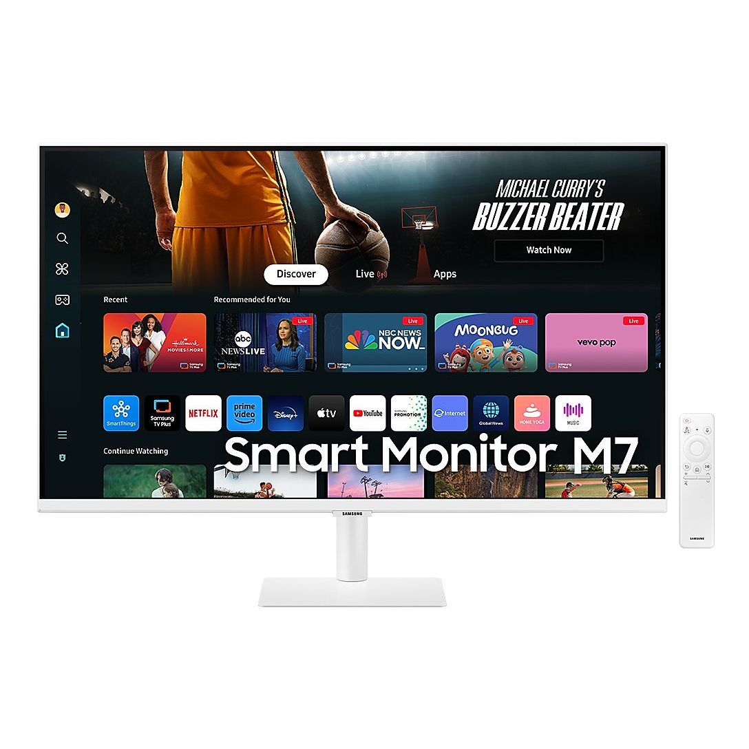 Samsung 32-inch Smart Monitor M7 M70D UHD - White