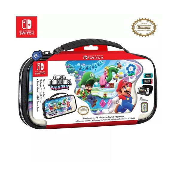 RDS Nintendo Switch Deluxe Travel Case - Mario Wonder Case