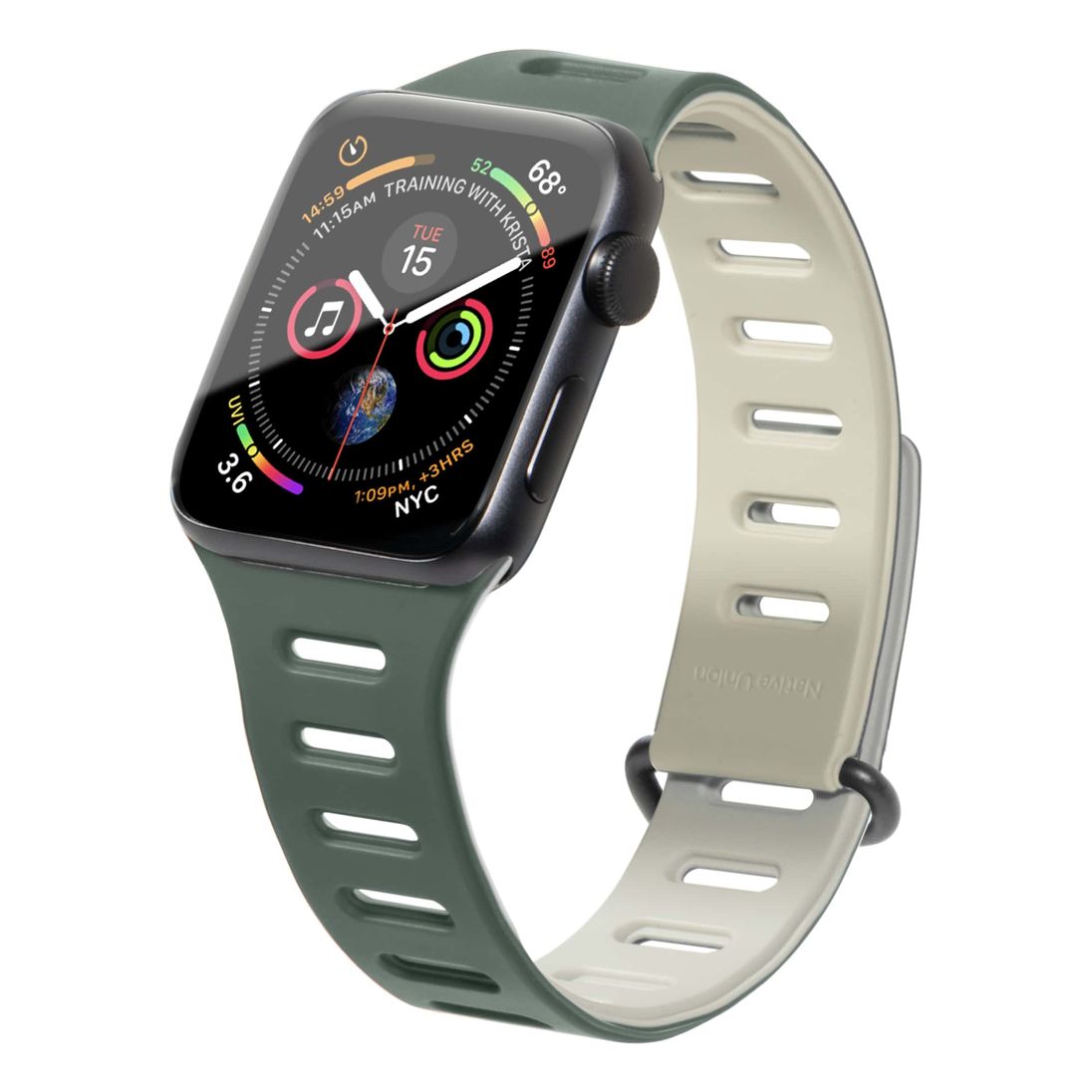 Native Union Apple Watch Active Magnetic Band 42/44/45/49mm - Green/Sandstone