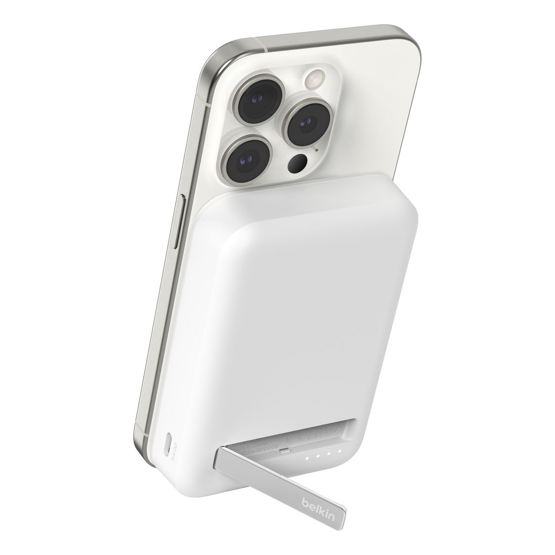 Belkin Powerbank Qi2 Wireless 10000mAh Kick Stand - White