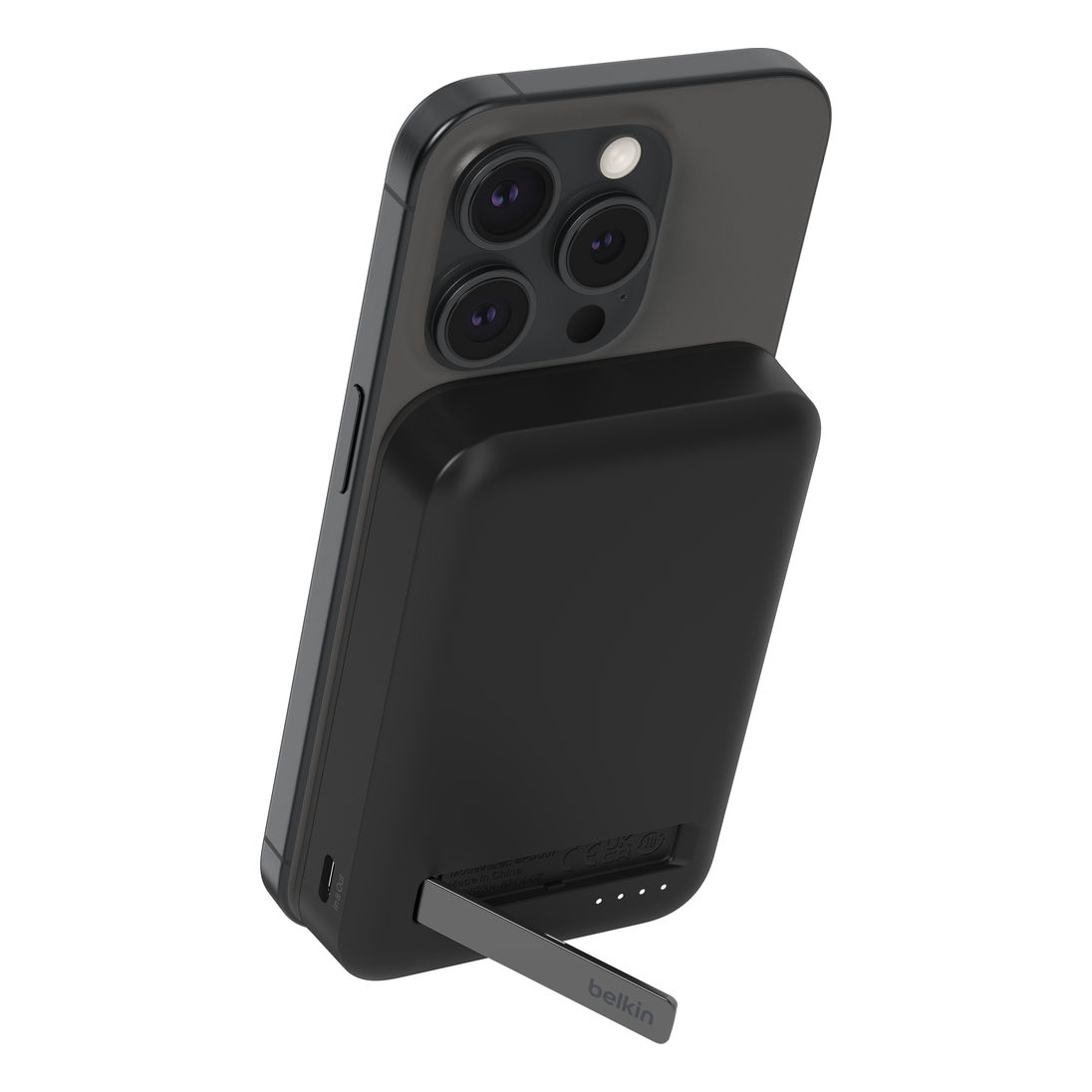 Belkin Powerbank Qi2 Wireless 8000mAh Kick Stand - Black