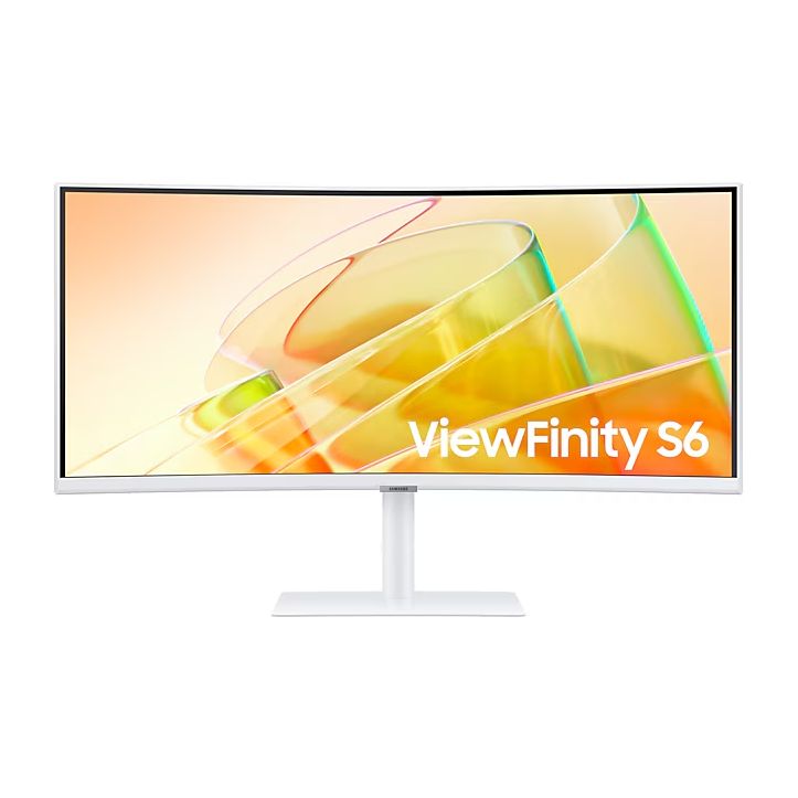 Samsung 34-inch ViewFinity S6 S65TC CURVED Monitor UWQHD (3440 x 1440)/100Hz - White