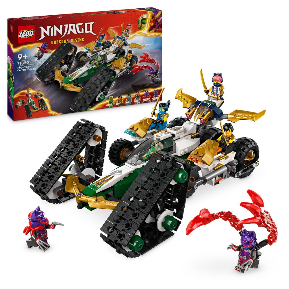 LEGO NINJAGO Ninja Team Combo Vehicle 4-in-1 Toy 71820