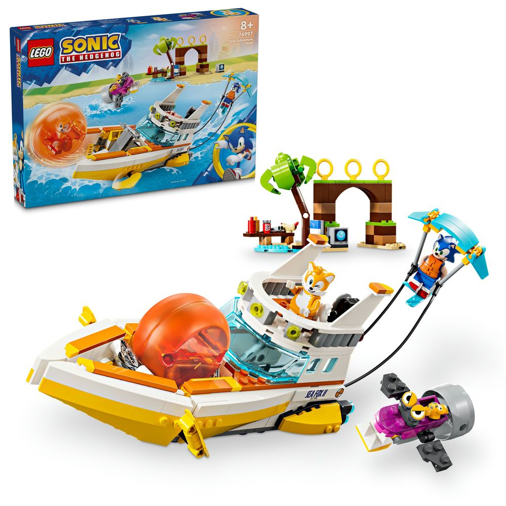 LEGO Sonic the Hedgehog Tails Adventure Boat Toy 76997