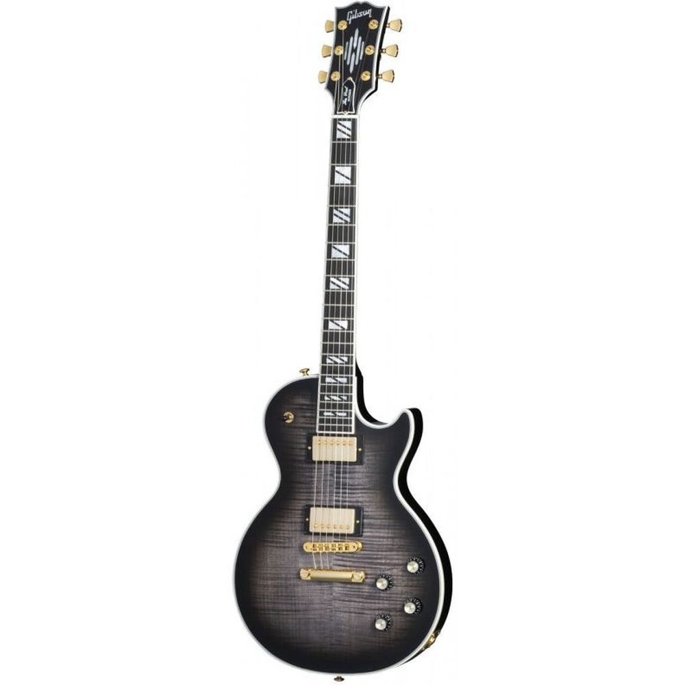 Gibson LPSU00E2GH1 Les Paul Supreme Electric Guitar - Trans Ebony Burst