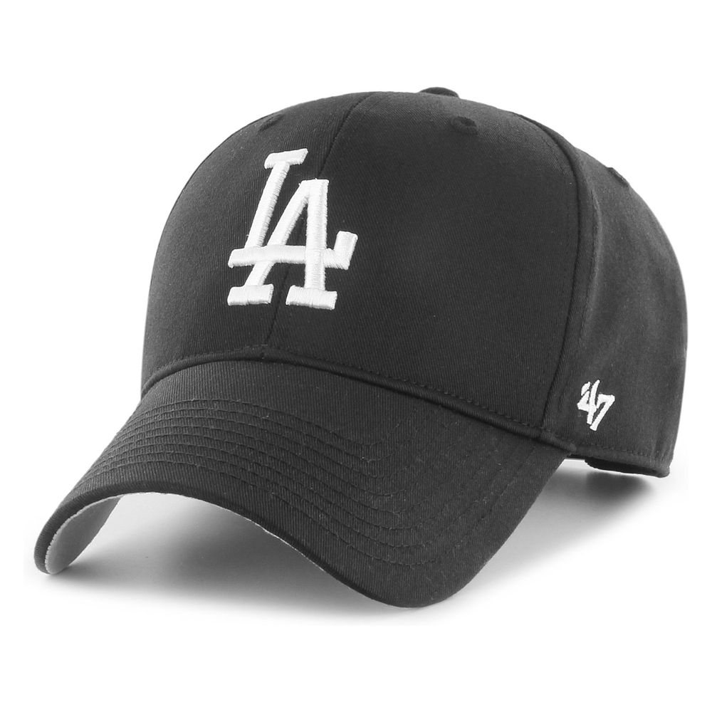 47 Brand MLB Los Angeles Dodgers Black Raised Basic '47 MVP Cap