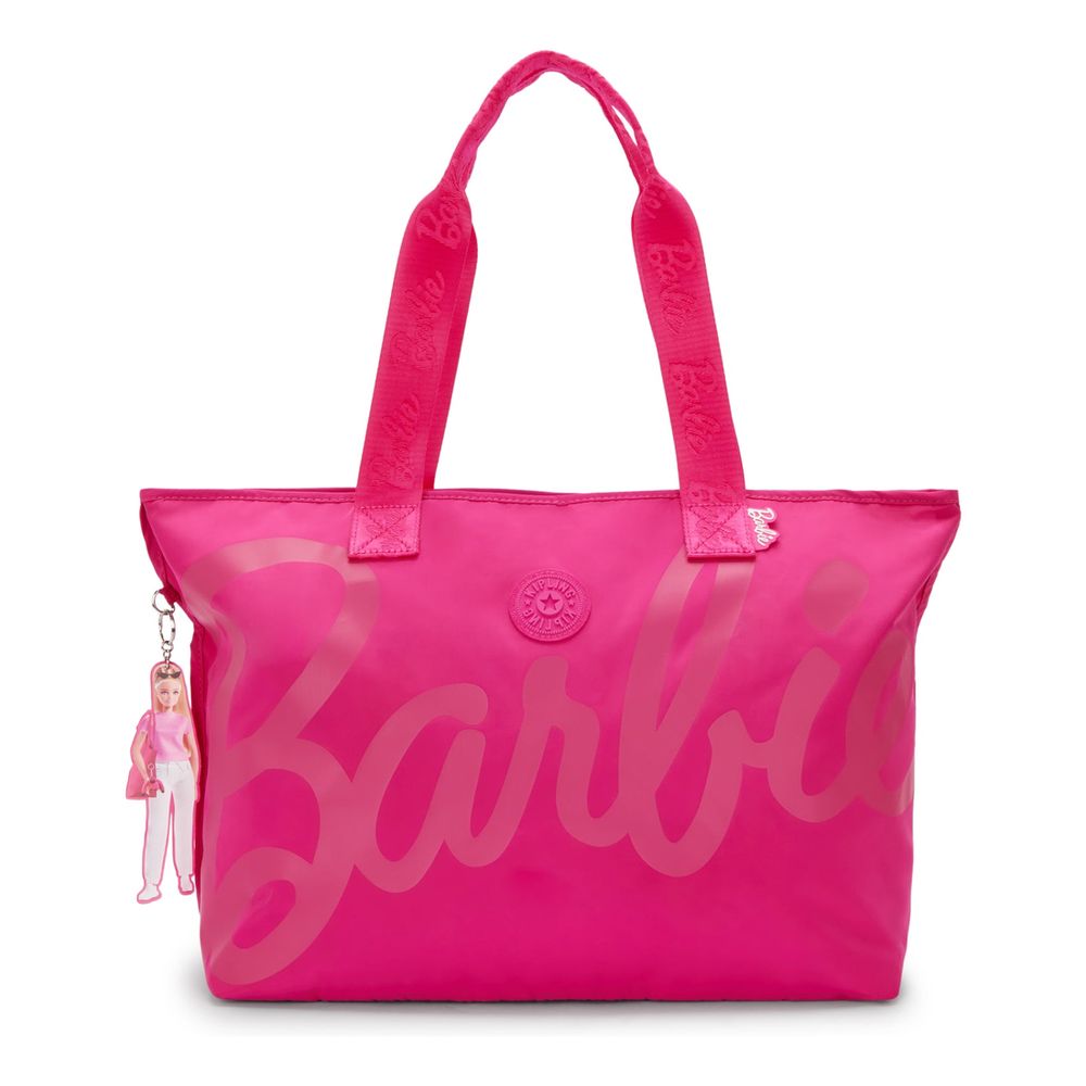 Kipling Jacey M Barbie Large Tote Bag - Power Pink - I6814-Ba2