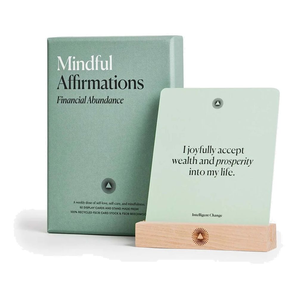 Intelligent Change Mindful Affirmations Financial Abundance - Green