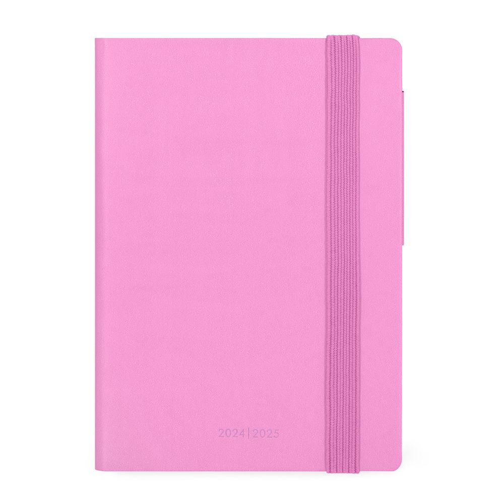 Legami Small 16-Month Daily Diary - 2024/2025 - Bubblegum (9.5 x 13.5 cm)