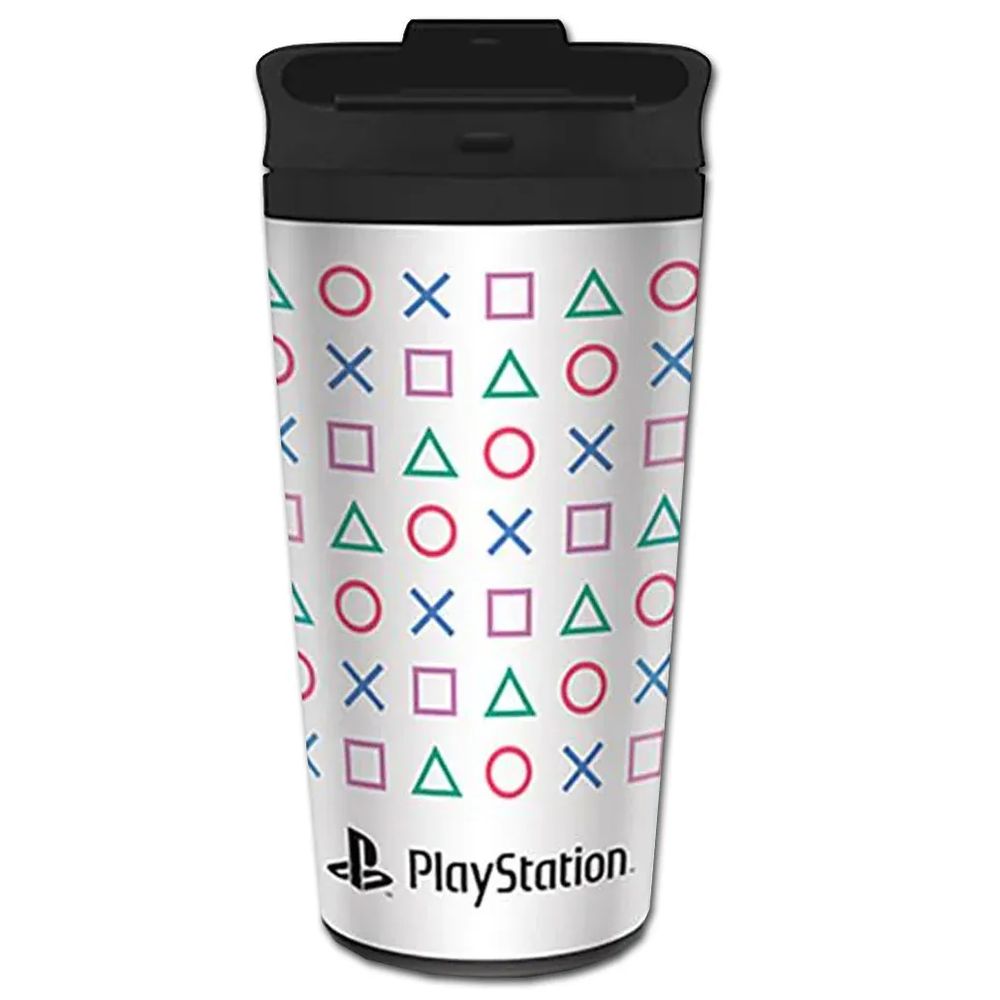 Pyramid Playstation (Shapes) Metal Travel Mug 425ml