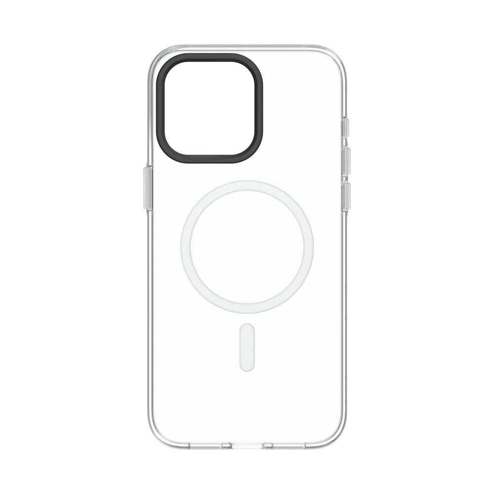 Rhinoshield Clear Case (Magsafe Compatible) For iPhone 15 Pro Max (With Case/ Camera Ring/ & Button)