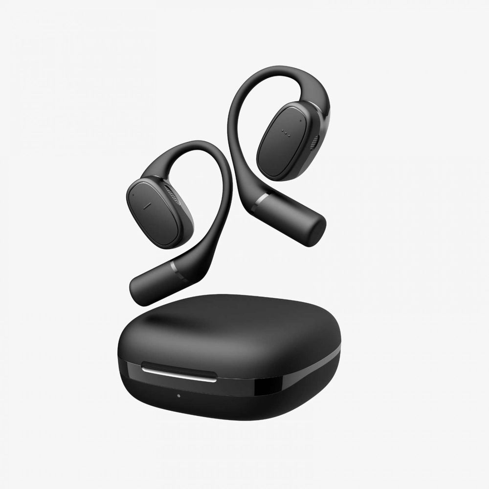 Powerology Open-Ear Wireless Stereo Earbuds-Black