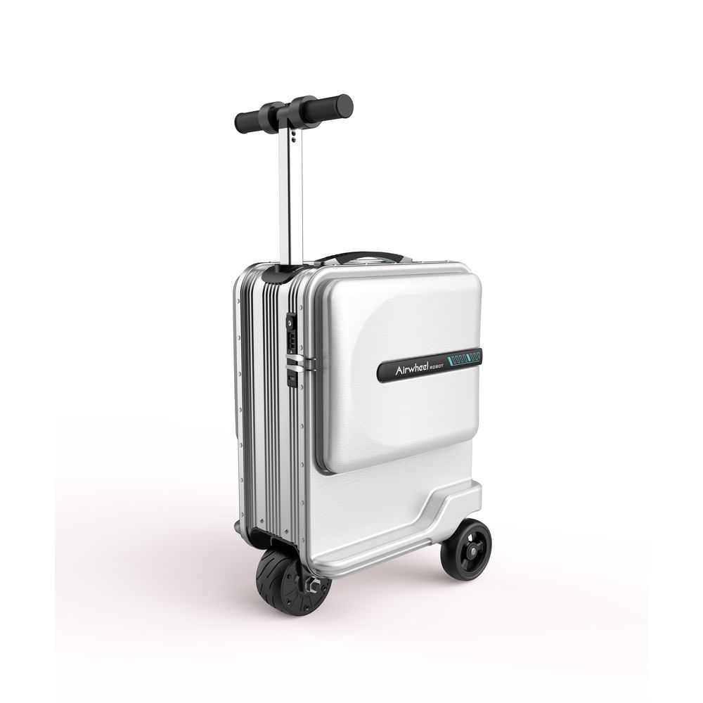 Airwheel SE3 Minit Electric Portable Riding Luggage Scooter With Removable Battery - Silver