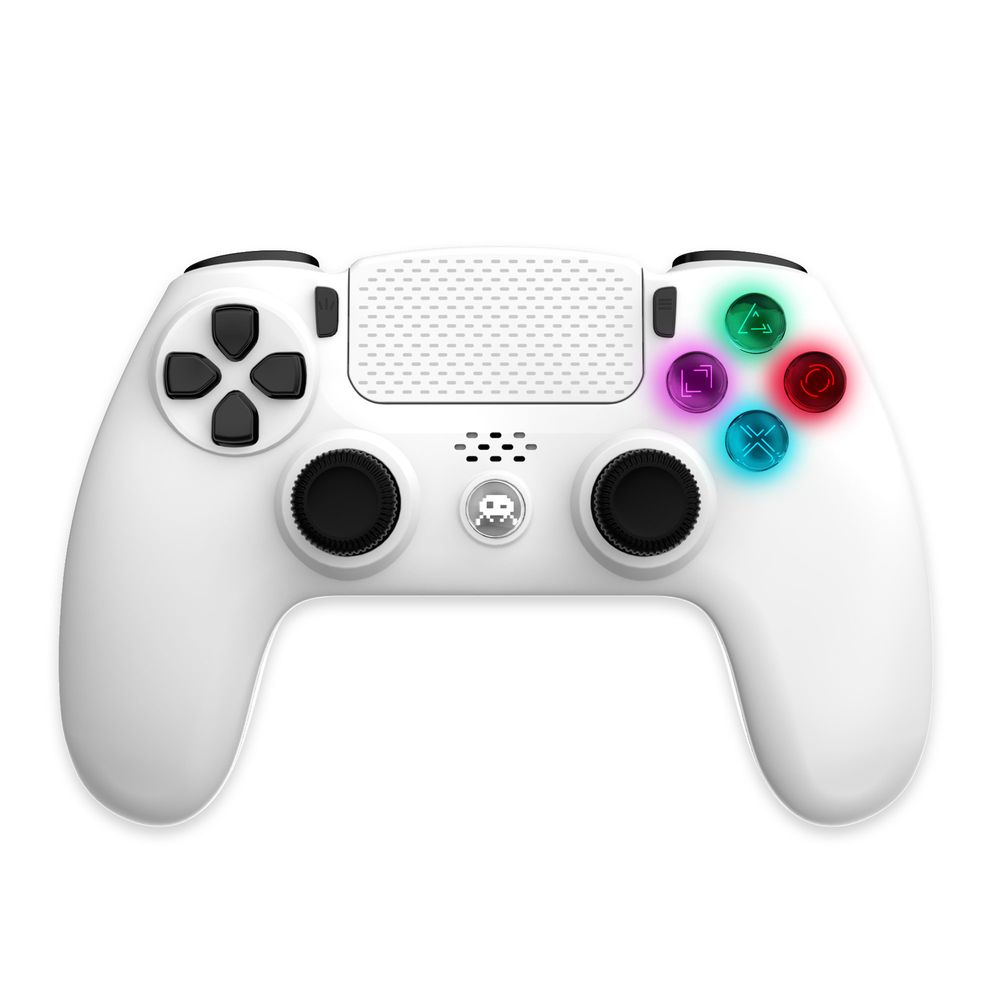 Freaks & Geeks Wireless White Controller For PS4