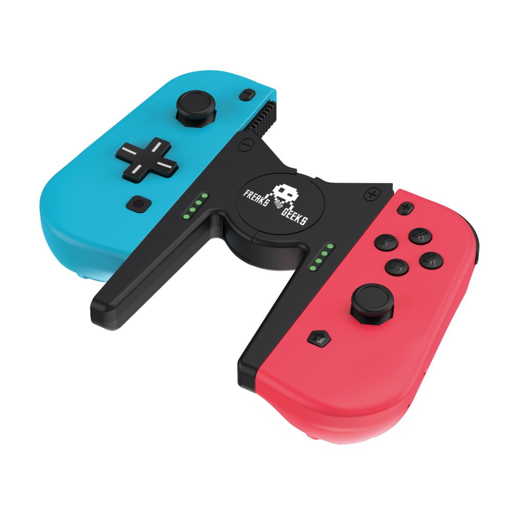 Freaks & Geeks Duo Pro Pack Joycon Type Controllers - Blue/Red Neon