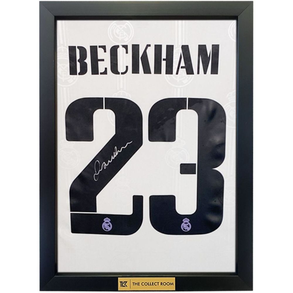 The Collect Room David Beckham Back Signed Real Madrid 2022-23 Home Shirt