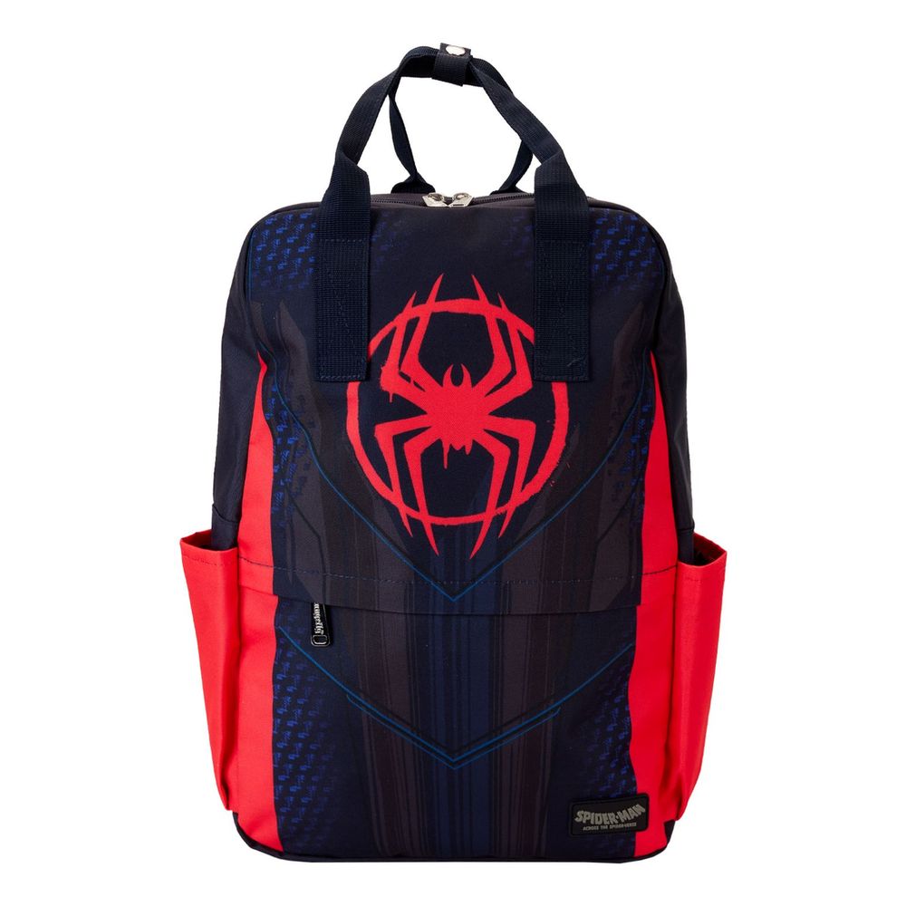 Loungefly Nylon Marvel Spiderverse Miles Morales Suit Full Size Nylon Backpack