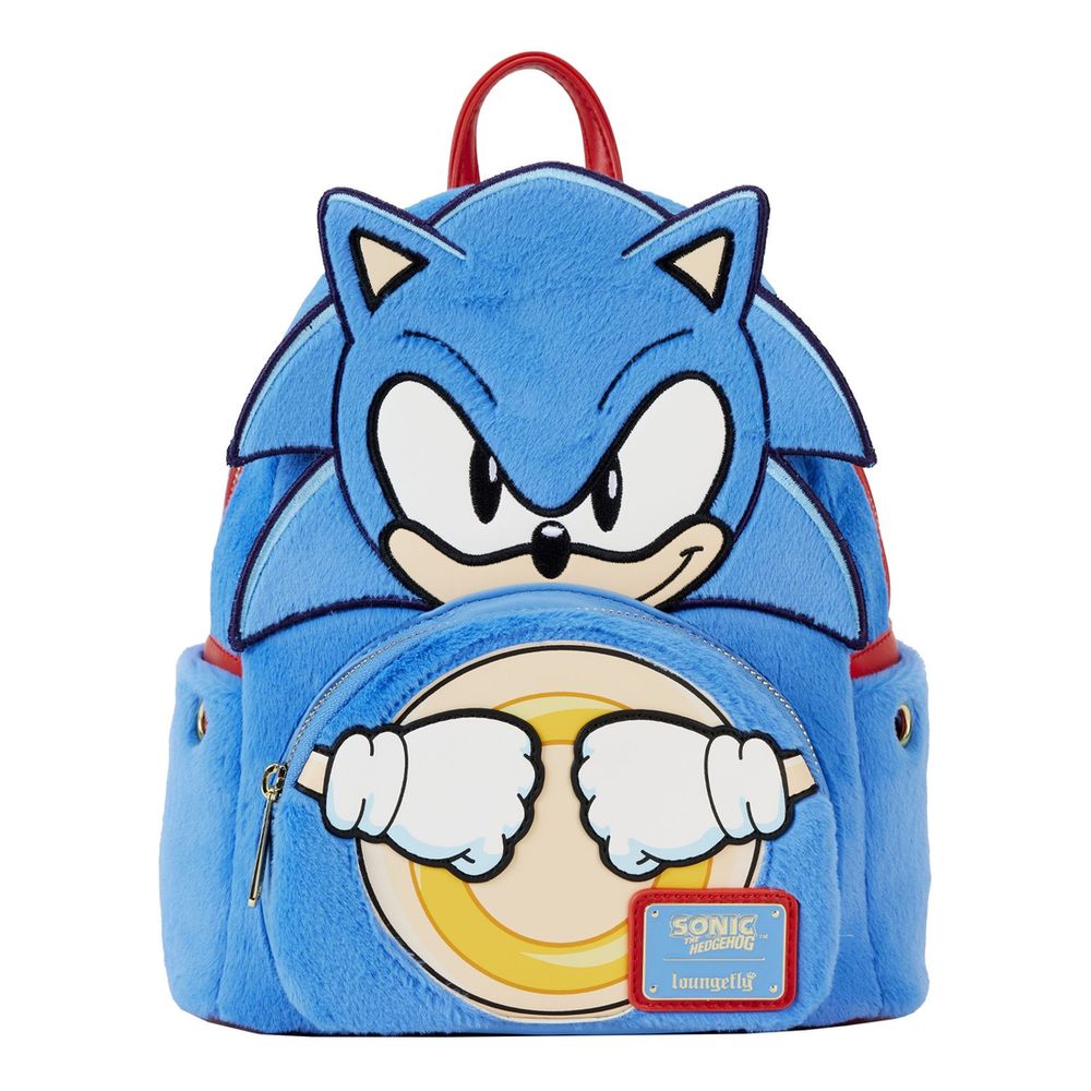 Loungefly Leather Sega Sonic The Hedgehog Classic Cosplay Mini Backpack