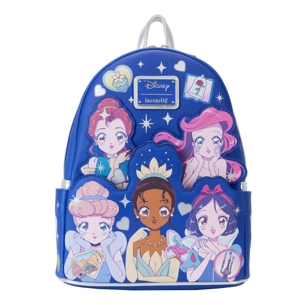 Loungefly Leather Disney Princess Manga Style Mini Backpack