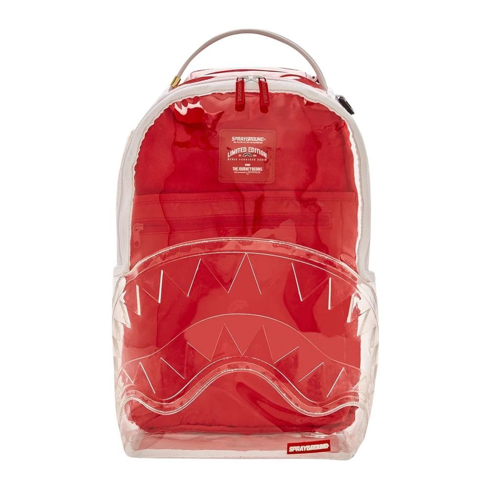 Sprayground Clear Embossed Sharks in Paris DLXSV Backpack