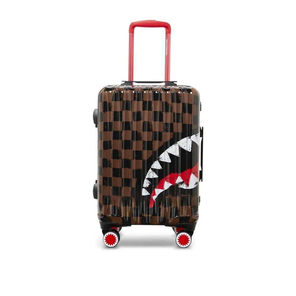 Sprayground Sharks in Paris Paint Carry-On Luggage Trolley Bag