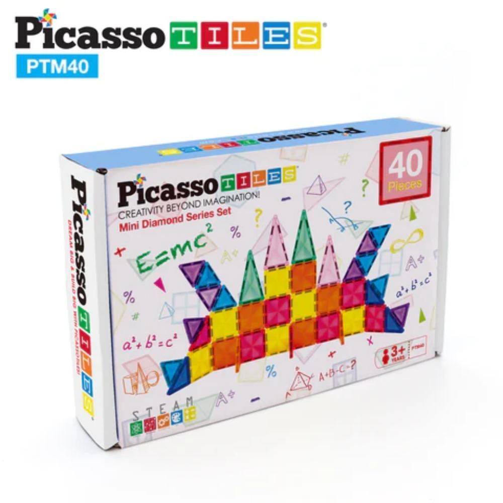 Picasso Magnetic Mini Diamond 40 Pieces Magnetic Building Set