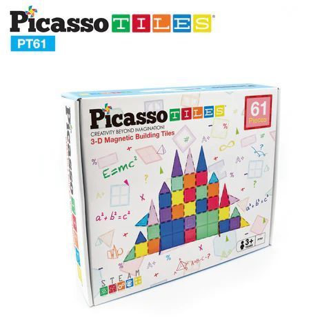 Picasso Magnetic 3D Blocks 61 Pieces Magnetic Building Set