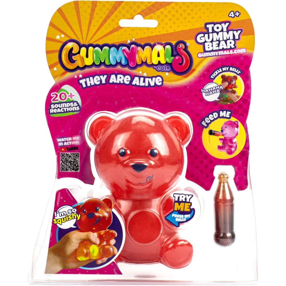 Eolo Gummymals Squishy Toy Gummy Bear Red