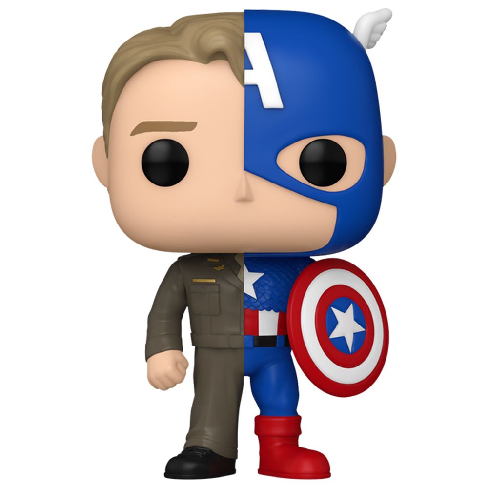 Funko Pop! Marvel Split Steve Rogers/Captain America Vinyl Figure