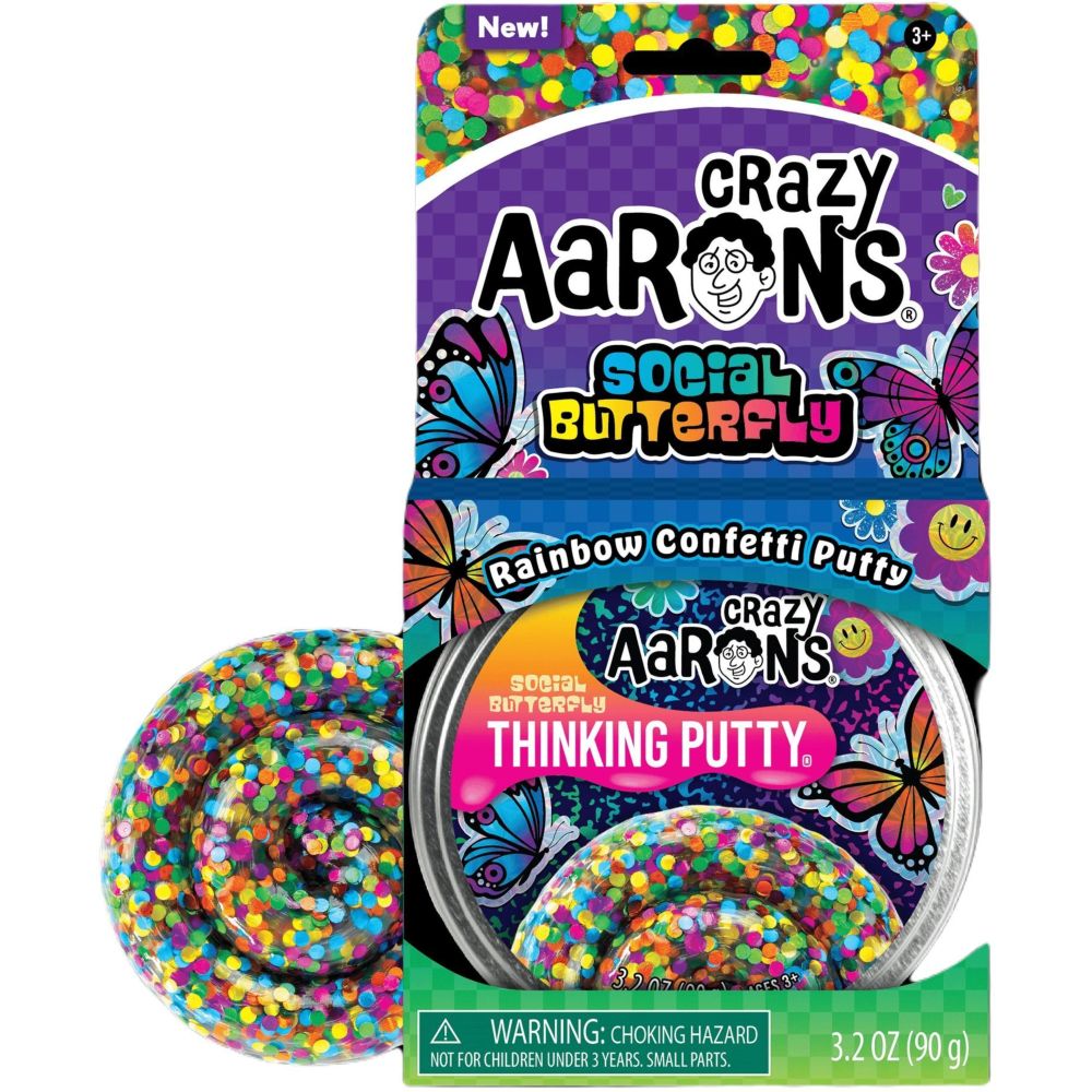 Crazy Aaron's Trendsetters Social Butterfly Thinking Putty