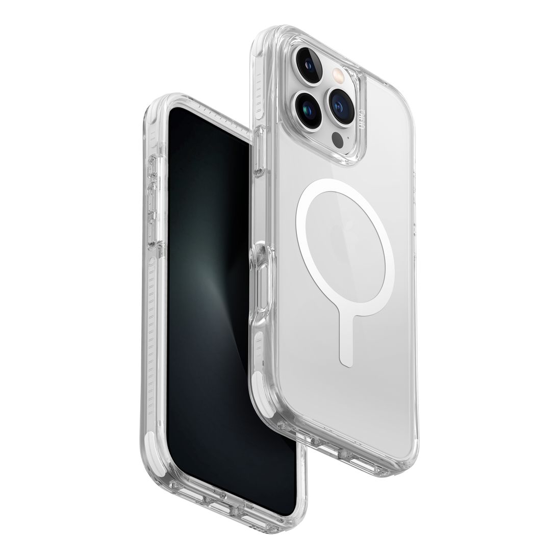 UNIQ Hybrid iPhone 16 (2024) Case 6.1 Magclick Charging Combat (Luminous) - Lume-White (Lume-White)